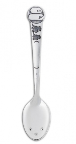 Серебряная тактильная ложка DO DO «Утята»