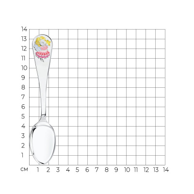 Ложка детская «Ангелочек со звездочкой», эмаль