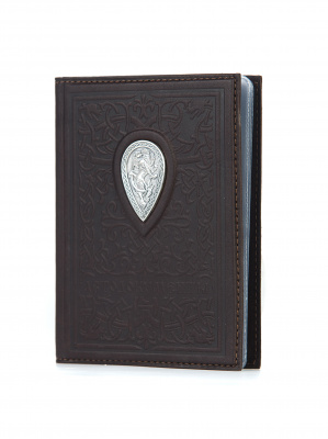 Кожаная обложка для автодокументов «Русь»