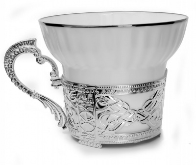 2 чашки чайные «Константин Великий» с ложками