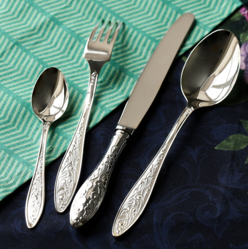 Столовый нож из серебра «Морозко»