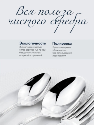 Серебряная кофейная ложка «Фаворит»
