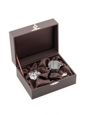 Солонка из серебра «Корзинка»