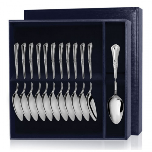 Серебряный набор «Фаворит» 12 десертных ложек