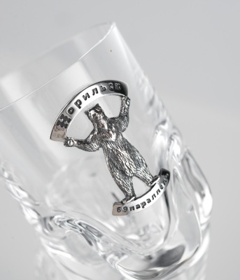 2 водочные стопки «Норильский медведь»