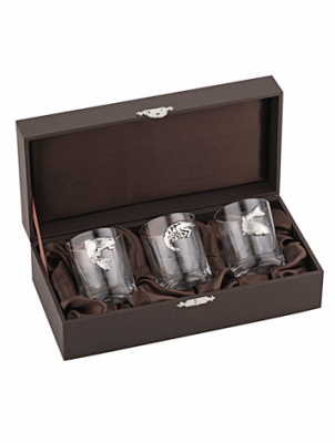 Водочные стопки «Дары моря» с серебром Водочные стопки «Дары моря» с серебром