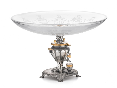 Блюдо для баранок «Парад самоваров»