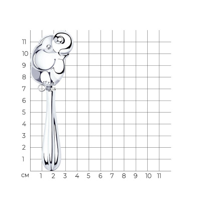 Погремушка "Слоник" серебряная