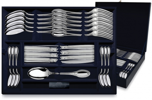 Серебряный столовый набор «Император» 24 предмета