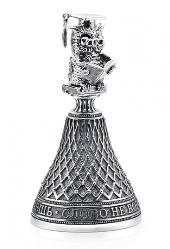Серебряный колокольчик «Совёнок»