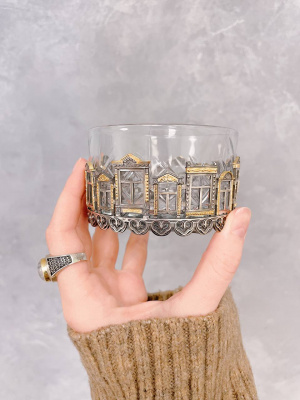 Креманка «Родные окна» серебро и хрусталь Креманка «Родные окна» серебро и хрусталь