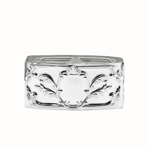 Серебряный набор из 6 колец для салфеток «Престиж»