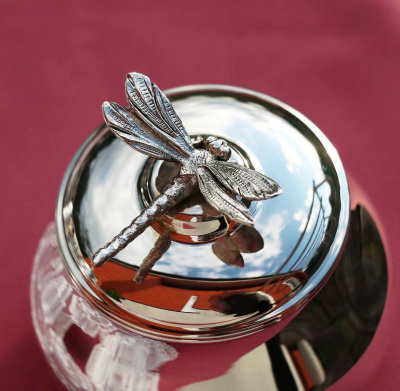 Сахарница серебряная «Стрекоза» Сахарница серебряная «Стрекоза»