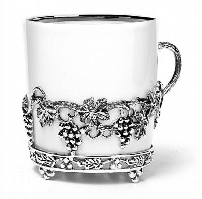 Чашка чайная «Виноград» с ложкой