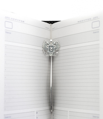 Закладка из серебра для книг «Держава»