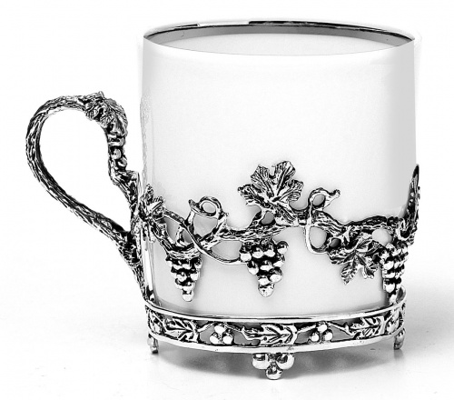 2 кофейные чашки «Виноград» с ложками