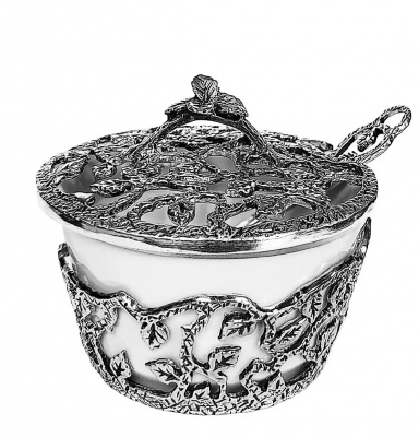 Солонка из серебра «Листопад»