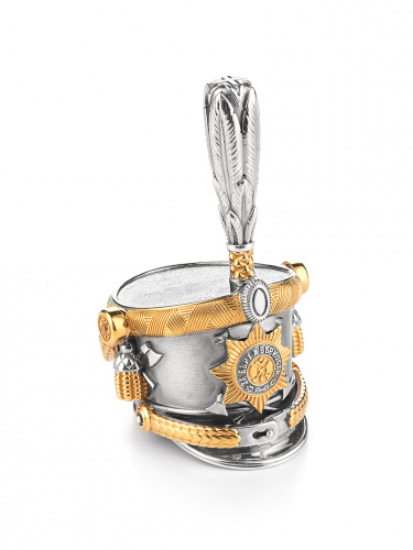 Рюмка «Гусарский кивер» (большая)  из серебра 925