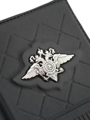 Кожаная обложка для паспорта «Полиция»