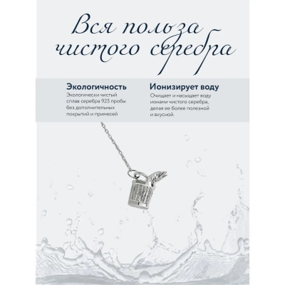 Ионизатор воды «По щучьему велению» серебро 925