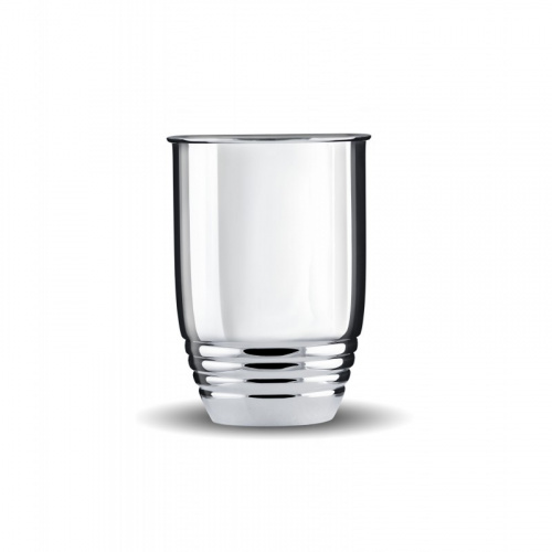 Серебряный стакан рифленый большой