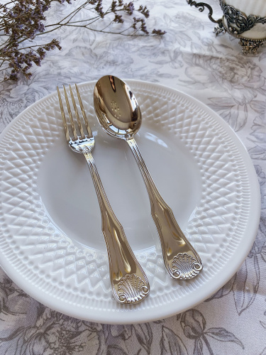 Набор серебряный «Визит» столовая ложка и вилка