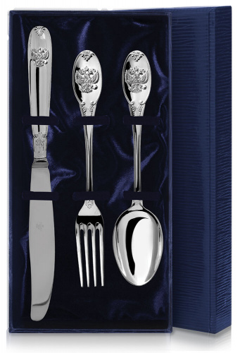 Серебряный столовый набор «Единство» 3 предмета