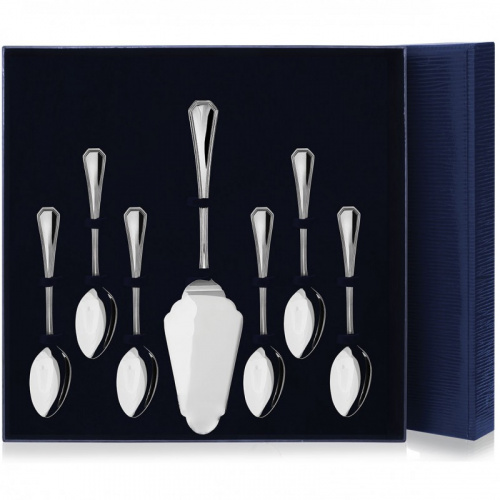 Серебряный набор для десерта «Элегант» №1