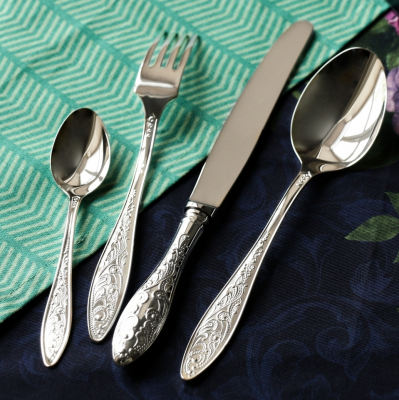 Чайная ложка серебряная «Морозко»