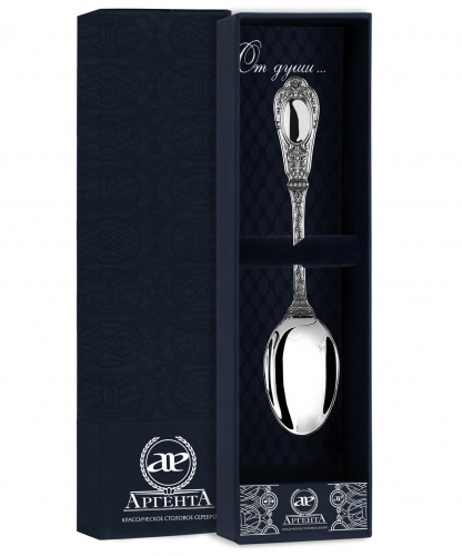 Серебряная чайная ложка «Фамильная»