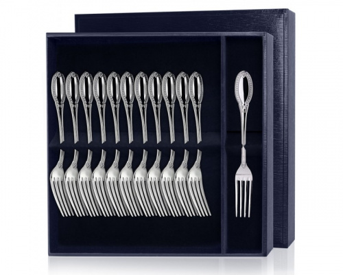 Серебряный набор «Император» 12 десертных вилок
