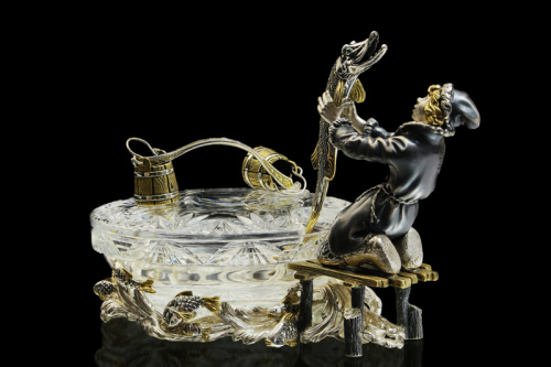 Серебряная икорница «Емеля»