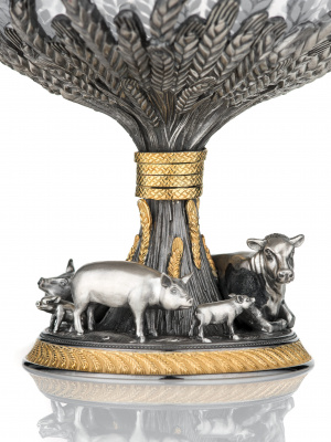 Серебряная конфетница «Урожай» Серебряная конфетница «Урожай»