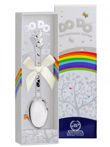 Ложка детская DODO «Утенок» из серебра