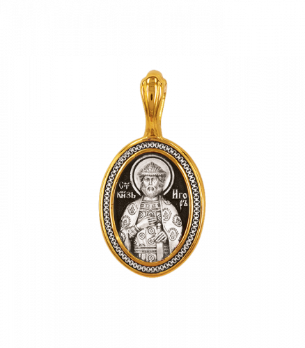 Серебряная подвеска «Святой князь Игорь»