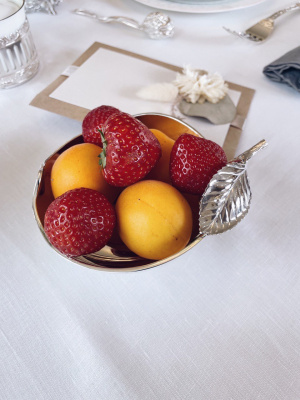 Ваза «Яблоко» из серебра