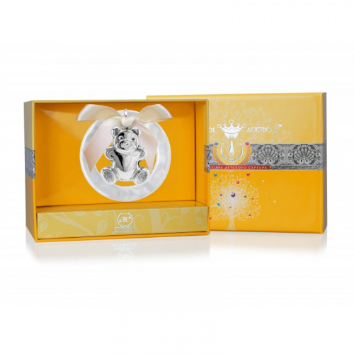 Детская погремушка «Мишутка на кольце»