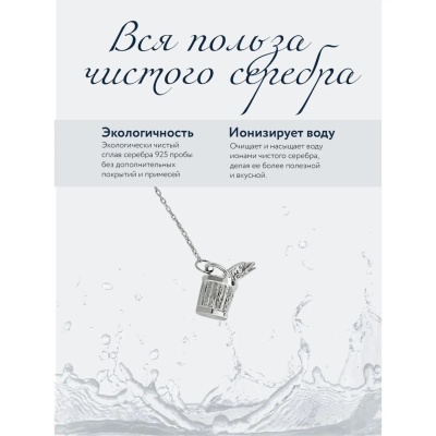 Ионизатор воды «По щучьему велению» серебро 925