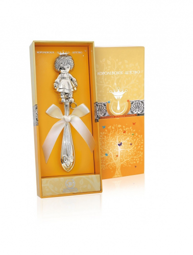 Серебряная погремушка «Кукла»