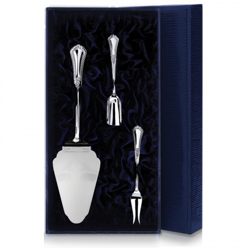 Серебряный набор для десерта «Фаворит» №3