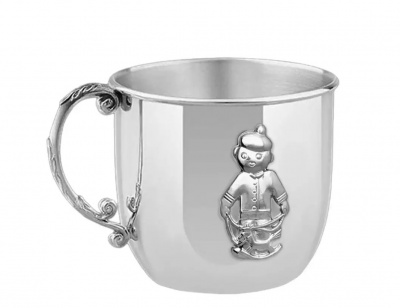 Кружка детская из серебра «Мальчик»