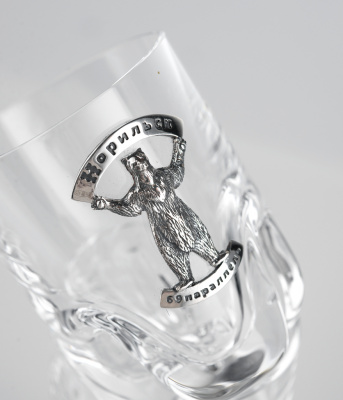 2 водочные стопки «Норильский медведь»