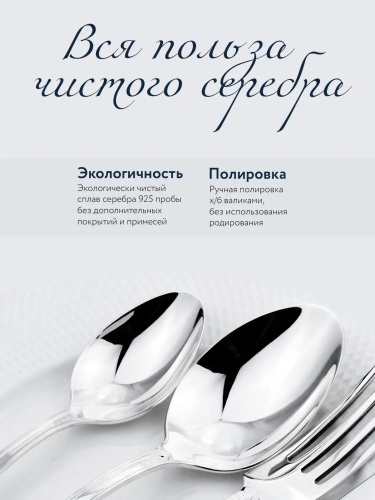 Серебряная кофейная ложка «Фаворит»