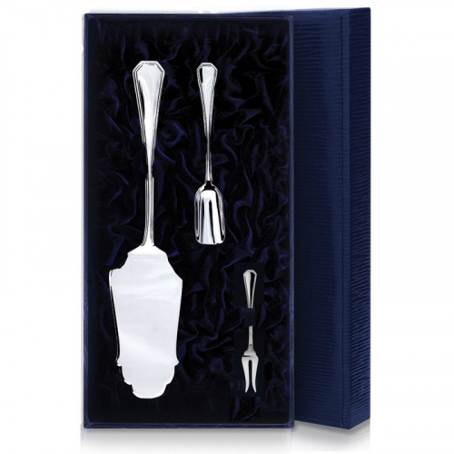 Серебряный набор для десерта «Элегант» №3