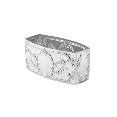 Серебряный набор из 6 колец для салфеток «Престиж»