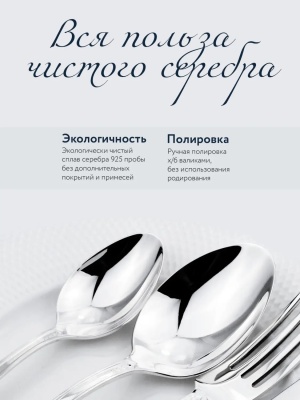 Серебряная кофейная ложка «Фаворит»