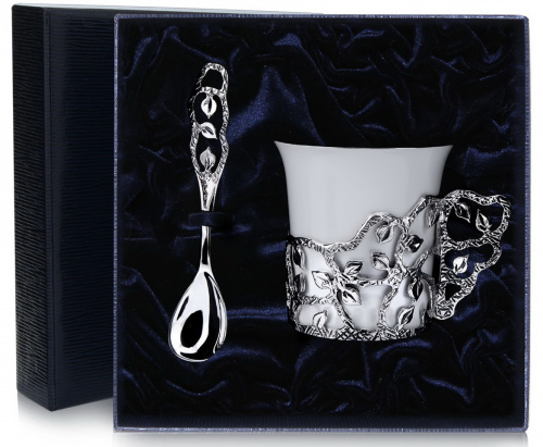 Кофейная чашка «Листопад» с ложкой