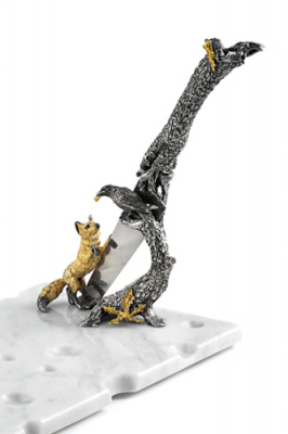 Доска с ножом для сыра «Ворона и лисица» Доска с ножом для сыра «Ворона и лисица»