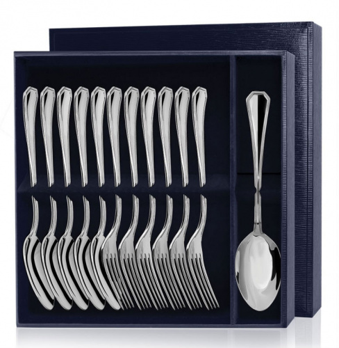 Серебряный набор «Элегант» 12 предметов ложки и вилки