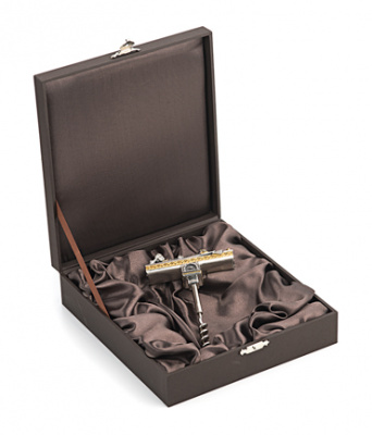 Штопор из серебра «Емеля» с позолотой